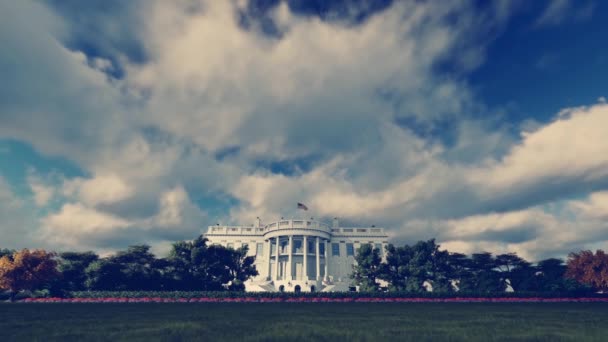 Realistic White House Background — 비디오