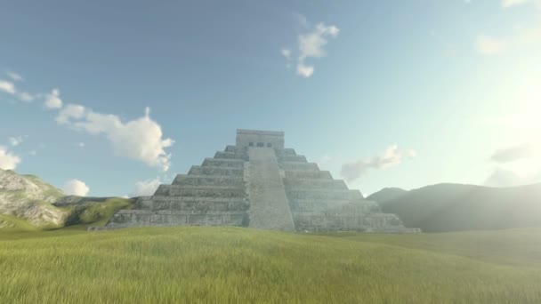 Kukulkan Pyramid Chichen Itza Mexico — Αρχείο Βίντεο