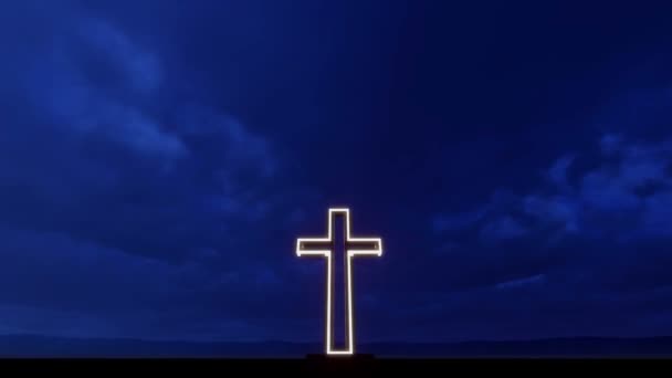 Risen Shiny Cross Animation — Wideo stockowe