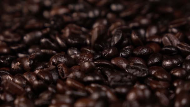 Falling Coffee Beans Slow Motion — Stockvideo