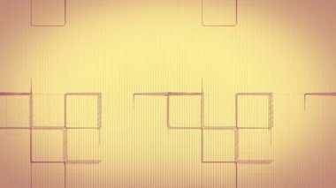 Architectural Abstract Background squares on a a yellow background