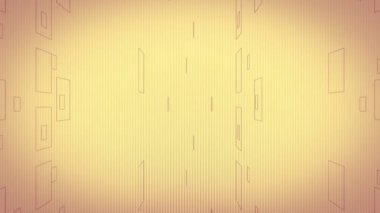 Üç boyutlu sarı arkaplan üzerine mimari soyut arkaplan