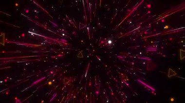 Üçgen ve Seri Çizgi Dans Arkaplanı