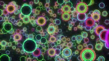 VJ Renkli Çember Arkaplanı