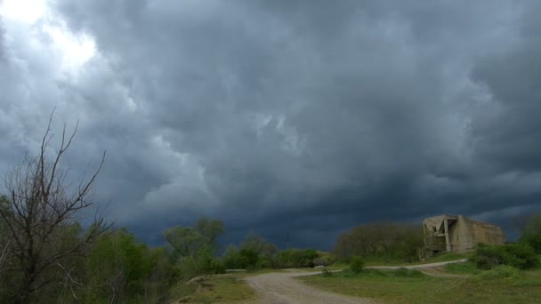 Emergence Storm Countryside — Stockvideo