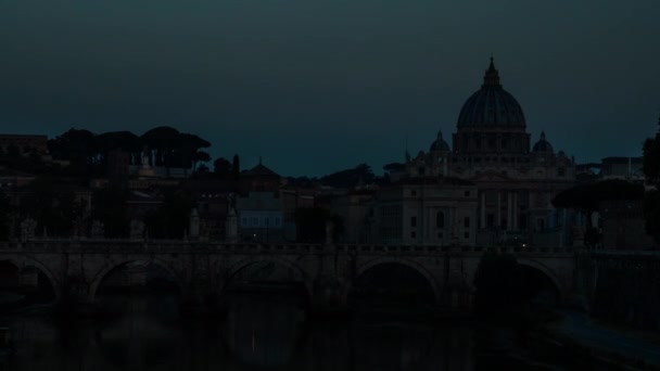 Vatikan Katedrali Nde Gündoğumunun Zaman Hızı — Stok video