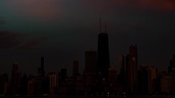 Chicago Lakefront Gündoğumu Zaman Aşımı — Stok video