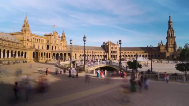 Der Plaza Espana Spanischer Platz — Stockvideo