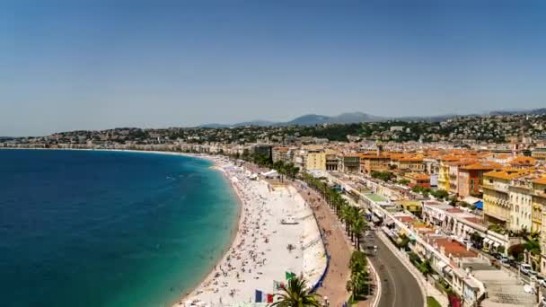 Time Lapse Aerial View Nice France — Video Stock