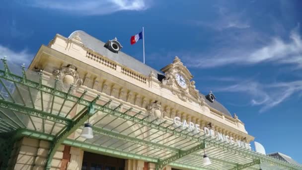 Gare Nice Ville Historic Train Station Nice France — Stok video