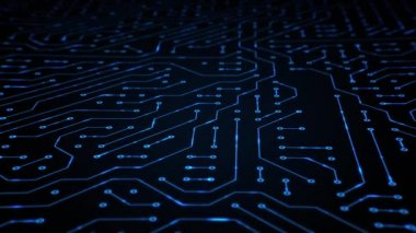 Circuit Board Close up Loop