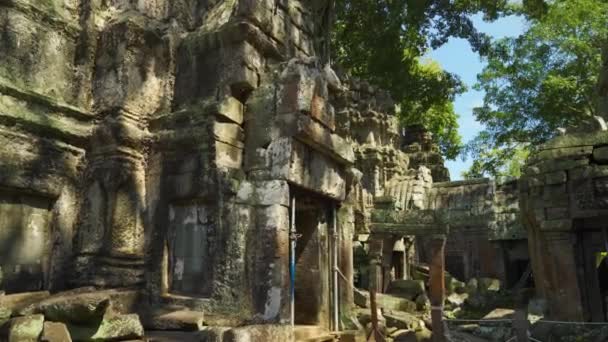 Prohm Khmer Temple Angkor Cambodia — Vídeo de Stock