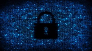 İnternet Güvenlik Kilidi 3 boyutlu bir animasyonda