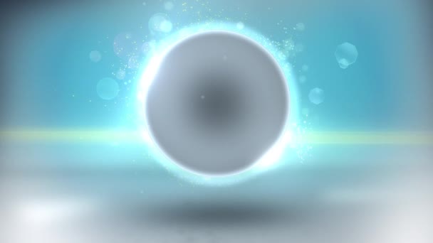 Futuristic Magic Glass Ball Background Animation — стоковое видео