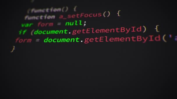 Programming Web Code Scrolling — Video