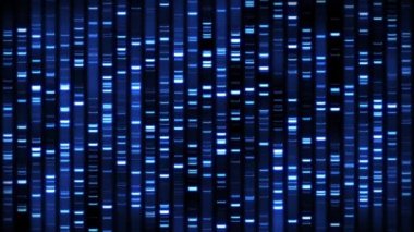 DNA Sequence in a 3D animation
