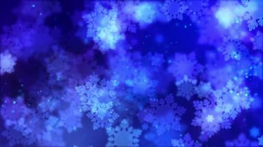 Kış Kar Tanesi Arkaplanı 3 boyutlu bir animasyon