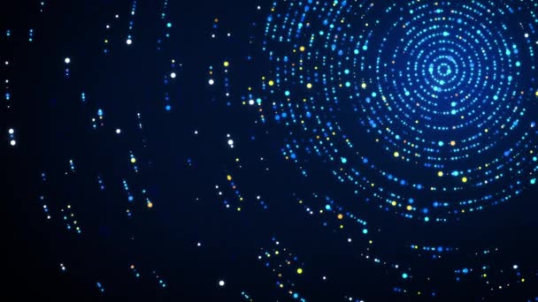 Circular System Orbit Colorful Animation — Vídeo de stock