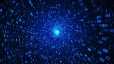 İnternet Veri Kavramı mavi tünel