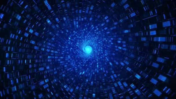 Internet Data Concept blue tunnel