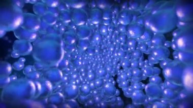 3 Boyutlu Su Kabarcıkları Arkaplanda Yüzüyor