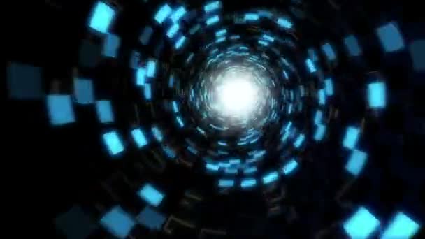 Futuristic Particle Accelerator Animated Background — Stockvideo