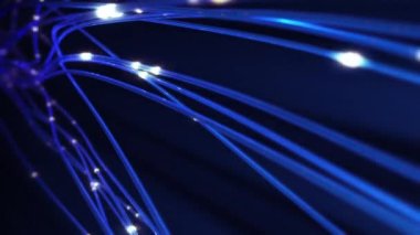Optical Fiber Data in a 3D animation