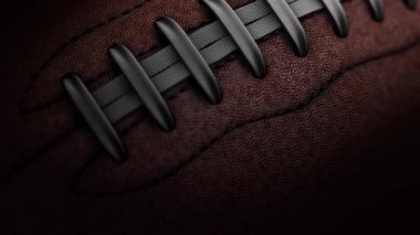 Close up shot of American Football ball