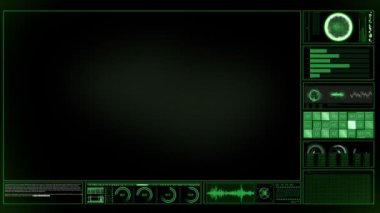 yüksek teknoloji hud video monitör ekranı