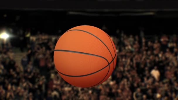Basketball Tip Crowd Background — Stockvideo