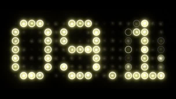 Second Light Scoreboard Countdown Decimals — Video