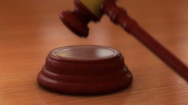 A Courtroom's Wooden Gavel Ruling