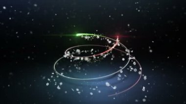 Kırmızı ve yeşil çizgili Noel Ağacı 'ndan Mutlu Tatiller