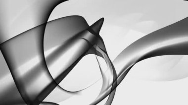 Beyaz ve siyah Soyut Arkaplan 3 boyutlu bir animasyon