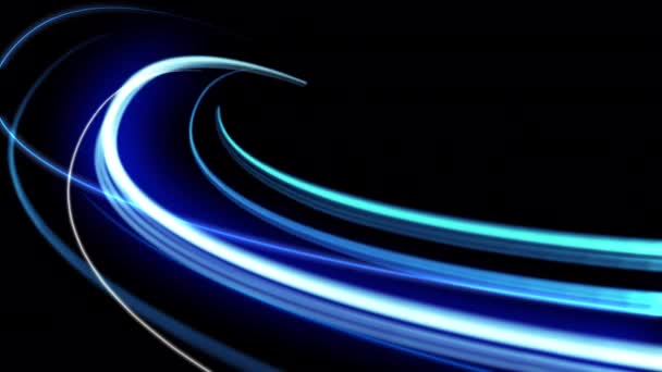 Fast Light Streaks Blue — Video Stock