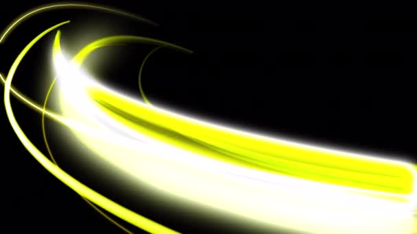 Fast Light Streaks Yellow — Video Stock