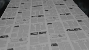 Newspapers Printing Press in a 3D animation