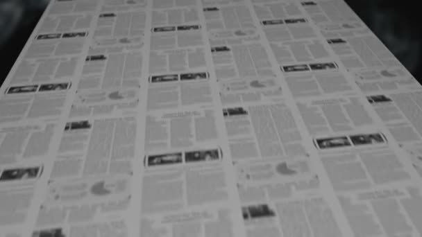 Newspapers Printing Press Animation — Vídeo de Stock