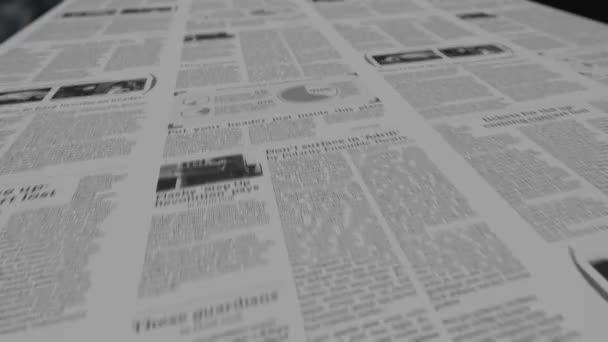 Newspaper Printing Press Animation — Stockvideo