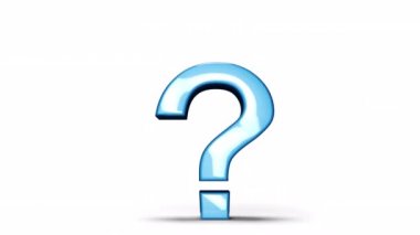 Question Mark Bouncing Up and Down
