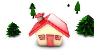 kavram basit karikatür ev bina