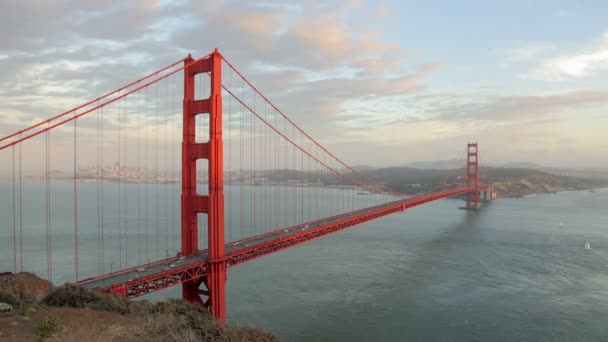Vista Aérea Del Puente Golden Gate — Vídeos de Stock