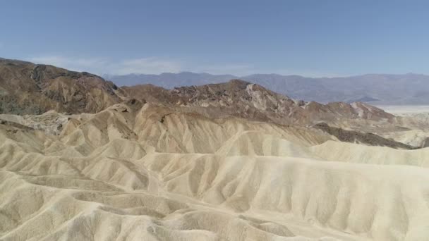 Flygfoto Över Sanddyner Death Valley Stockvideo