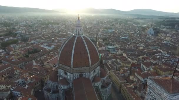 Aerial View Florence Cathedral — Wideo stockowe