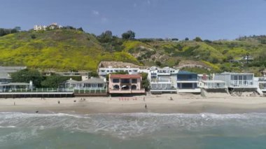 Malibu sahilinin havadan görünüşü