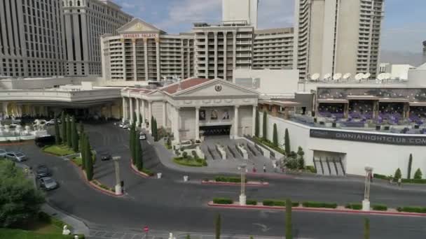 Aerial View Caesars Palace Las Vegas — Stockvideo