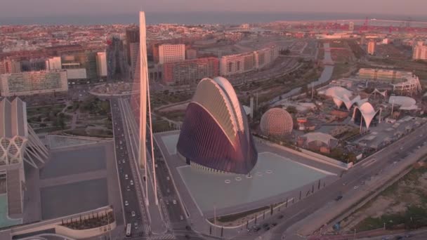 Vedere Aeriană Complexului City Arts Science — Videoclip de stoc