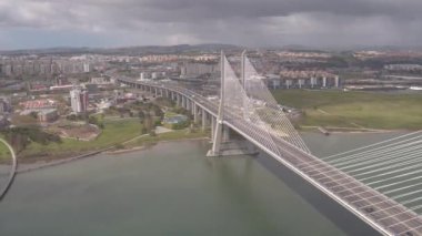 Aerial view of Vasco da gama bridge