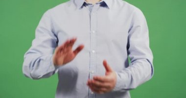 Hands of a man clapping