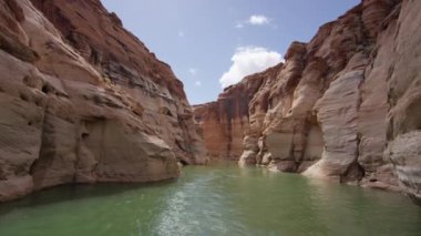 Lake Powell and eroded cliffs
